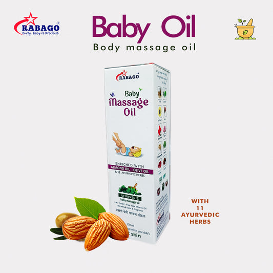 RABAGO  BABY  AYURVEDIC  MASSAGE OIL 100ML