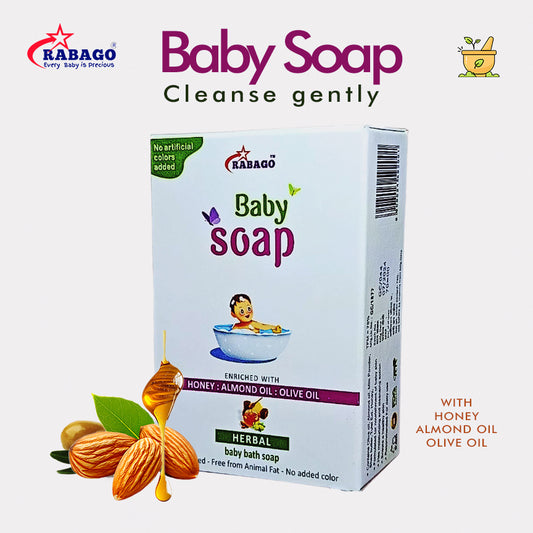 RABAGO BABY  HERBAL SOAP 75 GMS