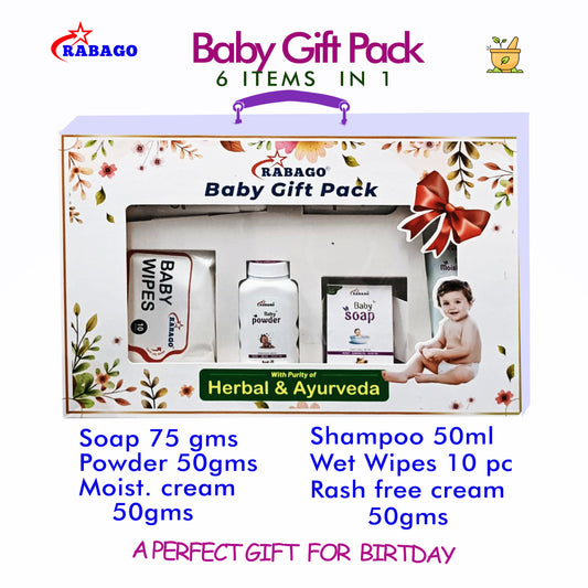 RABAGO  BABY GIFT PACK 6 ITEMS